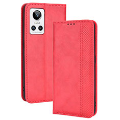 Handytasche Stand Schutzhülle Flip Leder Hülle BY4 für Realme GT Neo3 5G Rot