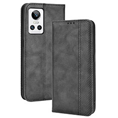 Handytasche Stand Schutzhülle Flip Leder Hülle BY4 für Realme GT Neo3 5G Schwarz