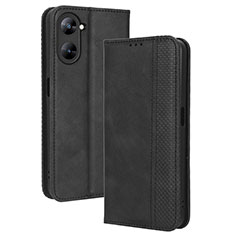 Handytasche Stand Schutzhülle Flip Leder Hülle BY4 für Realme V30 5G Schwarz