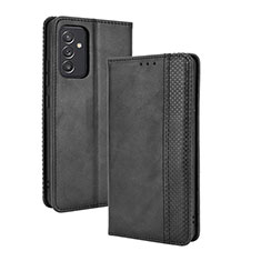 Handytasche Stand Schutzhülle Flip Leder Hülle BY4 für Samsung Galaxy A15 4G Schwarz