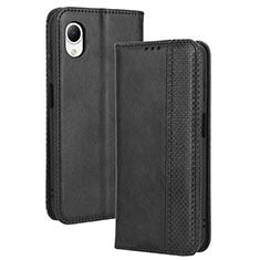 Handytasche Stand Schutzhülle Flip Leder Hülle BY4 für Samsung Galaxy A23s Schwarz