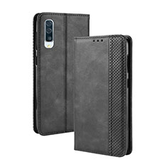 Handytasche Stand Schutzhülle Flip Leder Hülle BY4 für Samsung Galaxy A30S Schwarz