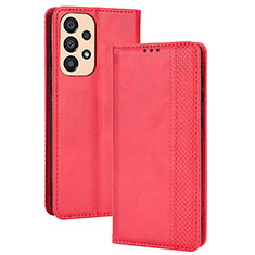 Handytasche Stand Schutzhülle Flip Leder Hülle BY4 für Samsung Galaxy A33 5G Rot