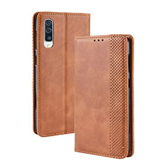 Handytasche Stand Schutzhülle Flip Leder Hülle BY4 für Samsung Galaxy A50S Braun