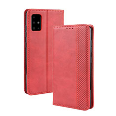 Handytasche Stand Schutzhülle Flip Leder Hülle BY4 für Samsung Galaxy A51 5G Rot