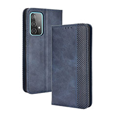 Handytasche Stand Schutzhülle Flip Leder Hülle BY4 für Samsung Galaxy A52 4G Blau