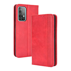 Handytasche Stand Schutzhülle Flip Leder Hülle BY4 für Samsung Galaxy A52 4G Rot