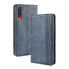 Handytasche Stand Schutzhülle Flip Leder Hülle BY4 für Samsung Galaxy A70S Blau