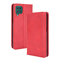 Handytasche Stand Schutzhülle Flip Leder Hülle BY4 für Samsung Galaxy F62 5G Rot