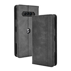 Handytasche Stand Schutzhülle Flip Leder Hülle BY4 für Xiaomi Black Shark 4 5G Schwarz