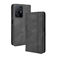 Handytasche Stand Schutzhülle Flip Leder Hülle BY4 für Xiaomi Mi 11T 5G Schwarz