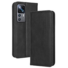 Handytasche Stand Schutzhülle Flip Leder Hülle BY4 für Xiaomi Mi 12T Pro 5G Schwarz