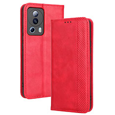 Handytasche Stand Schutzhülle Flip Leder Hülle BY4 für Xiaomi Mi 13 Lite 5G Rot