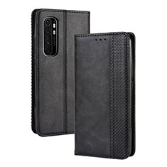 Handytasche Stand Schutzhülle Flip Leder Hülle BY4 für Xiaomi Mi Note 10 Lite Schwarz