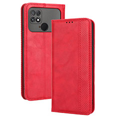Handytasche Stand Schutzhülle Flip Leder Hülle BY4 für Xiaomi Poco C40 Rot