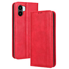 Handytasche Stand Schutzhülle Flip Leder Hülle BY4 für Xiaomi Poco C50 Rot