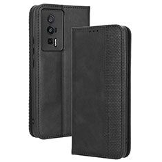 Handytasche Stand Schutzhülle Flip Leder Hülle BY4 für Xiaomi Poco F5 Pro 5G Schwarz