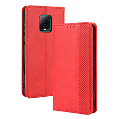Handytasche Stand Schutzhülle Flip Leder Hülle BY4 für Xiaomi Redmi 10X 5G Rot