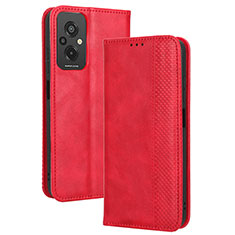 Handytasche Stand Schutzhülle Flip Leder Hülle BY4 für Xiaomi Redmi 11 Prime 4G Rot