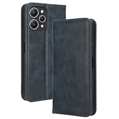 Handytasche Stand Schutzhülle Flip Leder Hülle BY4 für Xiaomi Redmi 12 4G Blau