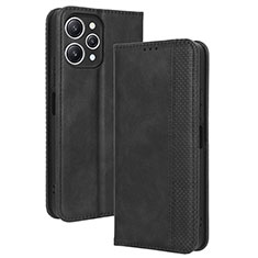 Handytasche Stand Schutzhülle Flip Leder Hülle BY4 für Xiaomi Redmi 12 4G Schwarz