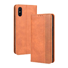 Handytasche Stand Schutzhülle Flip Leder Hülle BY4 für Xiaomi Redmi 9i Braun