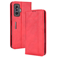 Handytasche Stand Schutzhülle Flip Leder Hülle BY4 für Xiaomi Redmi K50 Gaming 5G Rot