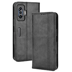 Handytasche Stand Schutzhülle Flip Leder Hülle BY4 für Xiaomi Redmi K50 Gaming AMG F1 5G Schwarz