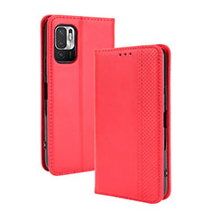 Handytasche Stand Schutzhülle Flip Leder Hülle BY4 für Xiaomi Redmi Note 10 JE 5G Rot