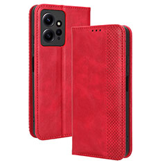 Handytasche Stand Schutzhülle Flip Leder Hülle BY4 für Xiaomi Redmi Note 12 4G Rot