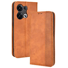 Handytasche Stand Schutzhülle Flip Leder Hülle BY4 für Xiaomi Redmi Note 13 5G Braun