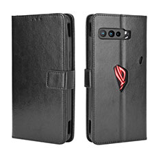 Handytasche Stand Schutzhülle Flip Leder Hülle BY5 für Asus ROG Phone 3 Strix ZS661KS Schwarz