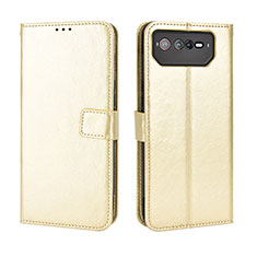 Handytasche Stand Schutzhülle Flip Leder Hülle BY5 für Asus ROG Phone 6 Pro Gold