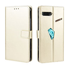 Handytasche Stand Schutzhülle Flip Leder Hülle BY5 für Asus ROG Phone II ZS660KL Gold