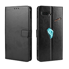 Handytasche Stand Schutzhülle Flip Leder Hülle BY5 für Asus ROG Phone II ZS660KL Schwarz