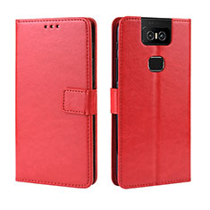 Handytasche Stand Schutzhülle Flip Leder Hülle BY5 für Asus Zenfone 6 ZS630KL Rot