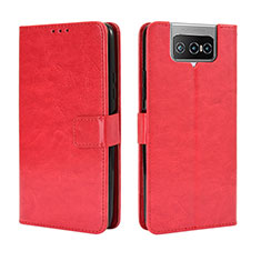 Handytasche Stand Schutzhülle Flip Leder Hülle BY5 für Asus ZenFone 8 Flip ZS672KS Rot