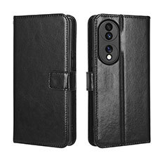 Handytasche Stand Schutzhülle Flip Leder Hülle BY5 für Huawei Honor 70 5G Schwarz