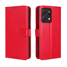 Handytasche Stand Schutzhülle Flip Leder Hülle BY5 für Huawei Honor X7a Rot