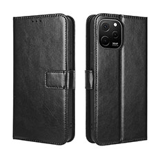 Handytasche Stand Schutzhülle Flip Leder Hülle BY5 für Huawei Nova Y61 Schwarz