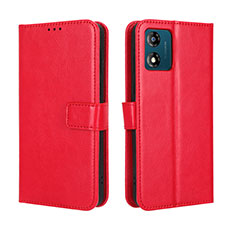 Handytasche Stand Schutzhülle Flip Leder Hülle BY5 für Motorola Moto E13 Rot