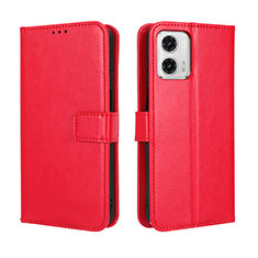 Handytasche Stand Schutzhülle Flip Leder Hülle BY5 für Motorola Moto G 5G (2023) Rot