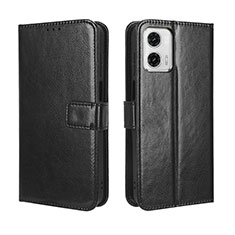 Handytasche Stand Schutzhülle Flip Leder Hülle BY5 für Motorola Moto G53y 5G Schwarz