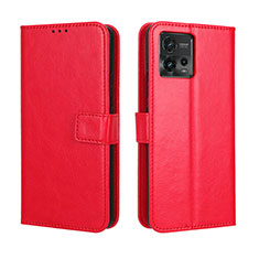 Handytasche Stand Schutzhülle Flip Leder Hülle BY5 für Motorola Moto G72 Rot