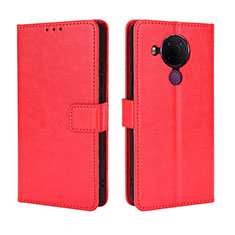 Handytasche Stand Schutzhülle Flip Leder Hülle BY5 für Nokia 5.4 Rot
