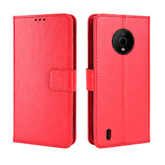 Handytasche Stand Schutzhülle Flip Leder Hülle BY5 für Nokia C200 Rot