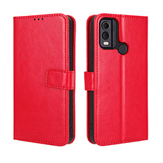 Handytasche Stand Schutzhülle Flip Leder Hülle BY5 für Nokia C22 Rot