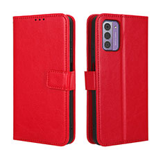 Handytasche Stand Schutzhülle Flip Leder Hülle BY5 für Nokia G310 5G Rot