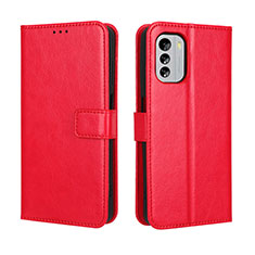 Handytasche Stand Schutzhülle Flip Leder Hülle BY5 für Nokia G60 5G Rot