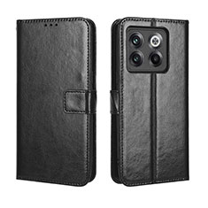 Handytasche Stand Schutzhülle Flip Leder Hülle BY5 für OnePlus 10T 5G Schwarz